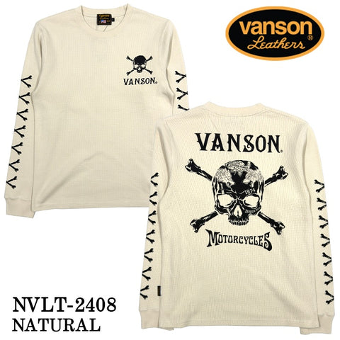 VANSON バンソン サーマル 長袖Tシャツ メンズ ロンT nvlt-2408