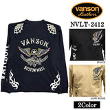 VANSON バンソン 天竺 ロンTEE 長袖Tシャツ メンズ nvlt-2412