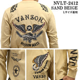 VANSON バンソン 天竺 ロンTEE 長袖Tシャツ メンズ nvlt-2412