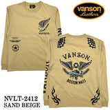 VANSON バンソン 天竺 ロンTEE 長袖Tシャツ メンズ nvlt-2412