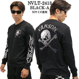 VANSON バンソン 天竺 長袖Tシャツ メンズ ロンT nvlt-2413