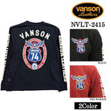 VANSON バンソン 天竺 長袖Tシャツ メンズ ロンT nvlt-2415