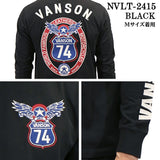 VANSON バンソン 天竺 長袖Tシャツ メンズ ロンT nvlt-2415