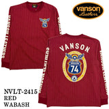 VANSON バンソン 天竺 長袖Tシャツ メンズ ロンT nvlt-2415