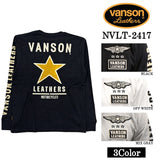 VANSON バンソン 天竺 長袖Tシャツ メンズ ロンT nvlt-2417