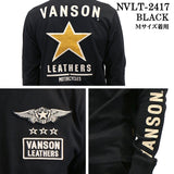 VANSON バンソン 天竺 長袖Tシャツ メンズ ロンT nvlt-2417