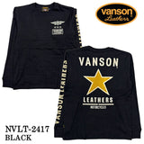 VANSON バンソン 天竺 長袖Tシャツ メンズ ロンT nvlt-2417