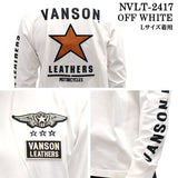 VANSON バンソン 天竺 長袖Tシャツ メンズ ロンT nvlt-2417