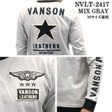 VANSON バンソン 天竺 長袖Tシャツ メンズ ロンT nvlt-2417