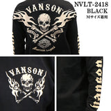 VANSON バンソン 天竺 長袖Tシャツ メンズ ロンT nvlt-2418