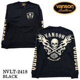 VANSON バンソン 天竺 長袖Tシャツ メンズ ロンT nvlt-2418