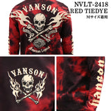 VANSON バンソン 天竺 長袖Tシャツ メンズ ロンT nvlt-2418