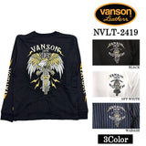 VANSON バンソン 天竺 長袖Tシャツ メンズ ロンT nvlt-2419