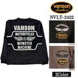 VANSON バンソン 起毛プレーティング プルオーバー メンズ ロンT nvlt-2422