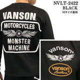 VANSON バンソン 起毛プレーティング プルオーバー メンズ ロンT nvlt-2422