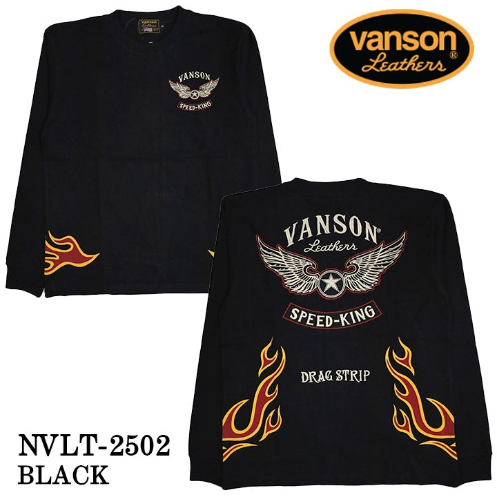 VANSON バンソン 天竺 ロンT 長袖Tシャツ メンズ nvlt-2502