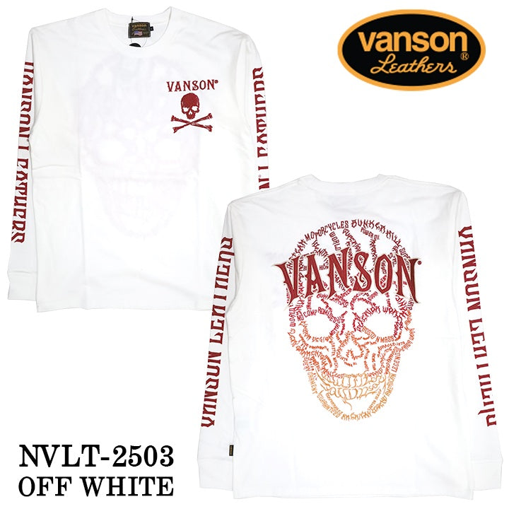 VANSON バンソン 天竺 ロンT 長袖Tシャツ メンズ nvlt-2503