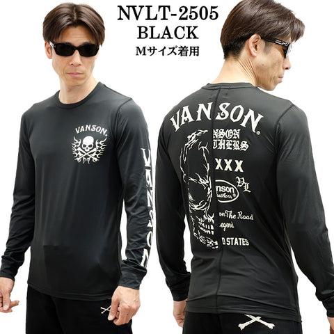 VANSON バンソン ドライロンTEE メンズ 長袖Tシャツ nvlt-2505