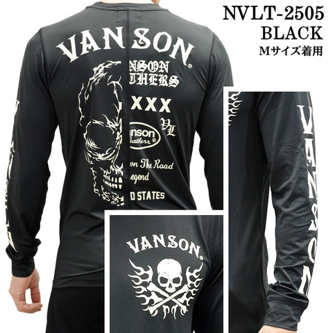 VANSON バンソン ドライロンTEE メンズ 長袖Tシャツ nvlt-2505
