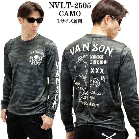 VANSON バンソン ドライロンTEE メンズ 長袖Tシャツ nvlt-2505