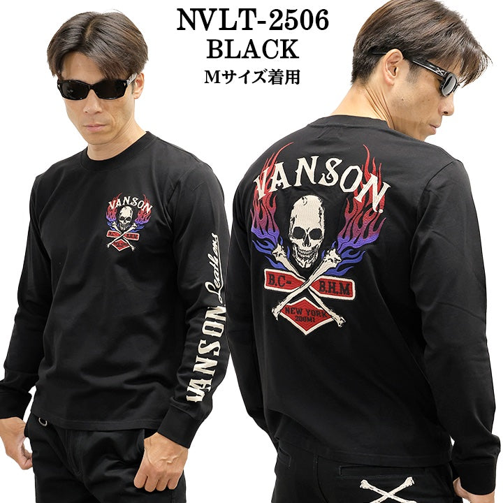 VANSON TEE L/S T-SHIRT バンソン 天竺 ロンT 長袖Tシャツ メンズ nvlt-2506