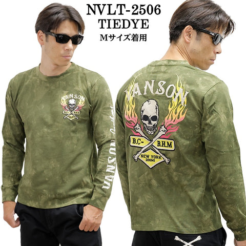 VANSON TEE L/S T-SHIRT バンソン 天竺 ロンT 長袖Tシャツ メンズ nvlt-2506