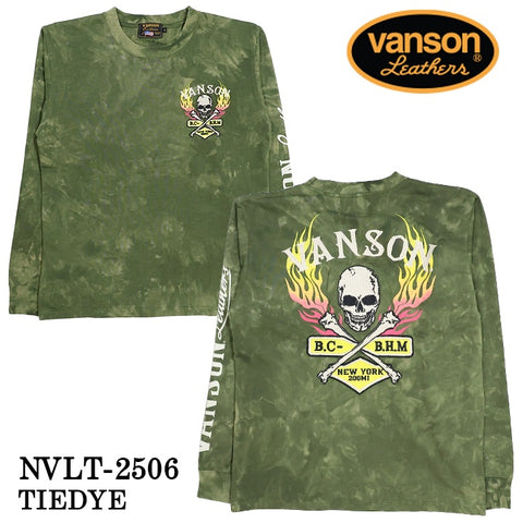 VANSON TEE L/S T-SHIRT バンソン 天竺 ロンT 長袖Tシャツ メンズ nvlt-2506