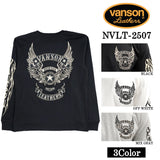 VANSON TEE L/S T-SHIRT バンソン 天竺 ロンT 長袖Tシャツ メンズ nvlt-2507