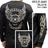VANSON TEE L/S T-SHIRT バンソン 天竺 ロンT 長袖Tシャツ メンズ nvlt-2507