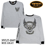 VANSON TEE L/S T-SHIRT バンソン 天竺 ロンT 長袖Tシャツ メンズ nvlt-2507