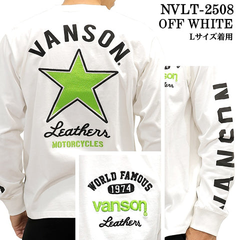 VANSON TEE L/S T-SHIRT バンソン 天竺 ロンT 長袖Tシャツ メンズ nvlt-2508