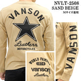 VANSON TEE L/S T-SHIRT バンソン 天竺 ロンT 長袖Tシャツ メンズ nvlt-2508