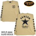 VANSON TEE L/S T-SHIRT バンソン 天竺 ロンT 長袖Tシャツ メンズ nvlt-2508