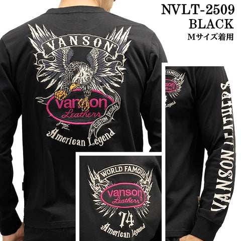 VANSON TEE L/S T-SHIRT バンソン 天竺 ロンT 長袖Tシャツ メンズ nvlt-2509