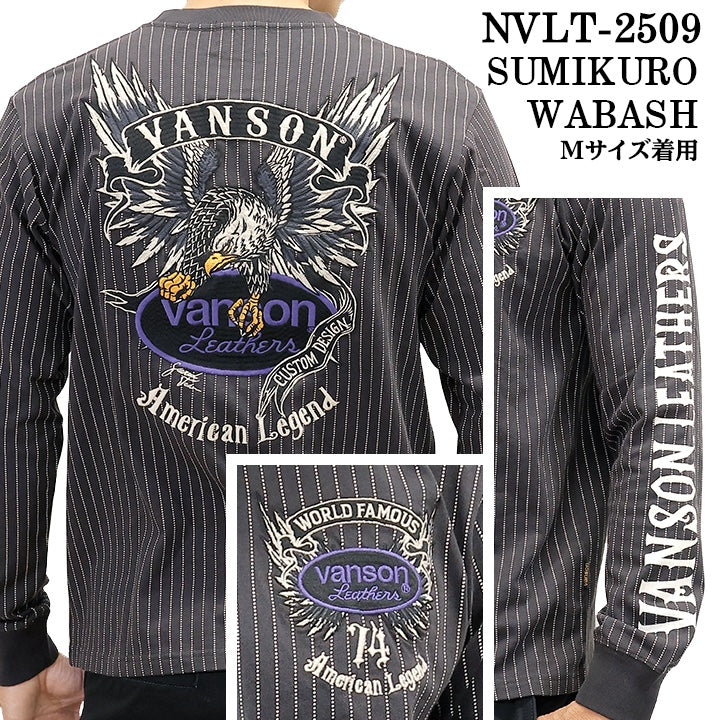 VANSON TEE L/S T-SHIRT バンソン 天竺 ロンT 長袖Tシャツ メンズ nvlt-2509
