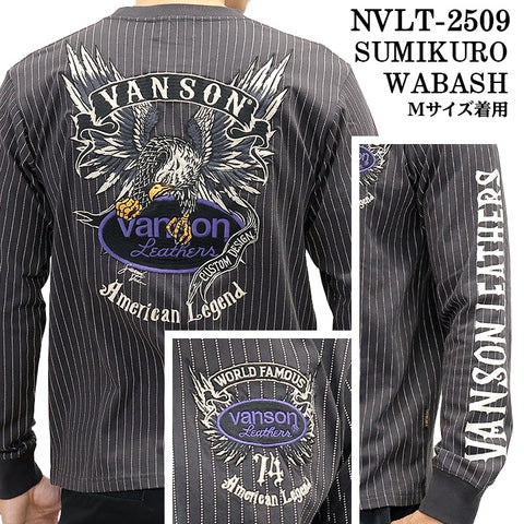VANSON TEE L/S T-SHIRT バンソン 天竺 ロンT 長袖Tシャツ メンズ nvlt-2509