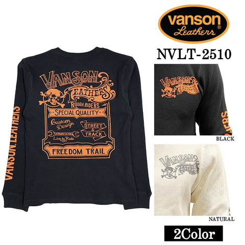 VANSON TEE L/S T-SHIRT THERMAL バンソン サーマル ロンT 長袖Tシャツ メンズ nvlt-2510