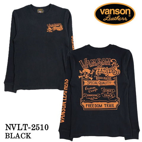 VANSON TEE L/S T-SHIRT THERMAL バンソン サーマル ロンT 長袖Tシャツ メンズ nvlt-2510