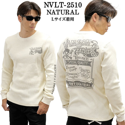 VANSON TEE L/S T-SHIRT THERMAL バンソン サーマル ロンT 長袖Tシャツ メンズ nvlt-2510