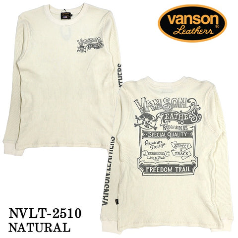 VANSON TEE L/S T-SHIRT THERMAL バンソン サーマル ロンT 長袖Tシャツ メンズ nvlt-2510