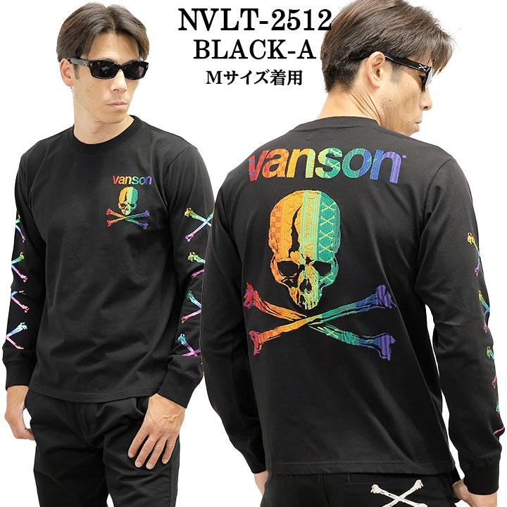 VANSON TEE L/S T-SHIRT バンソン 天竺 ロンT 長袖Tシャツ メンズ nvlt-2512