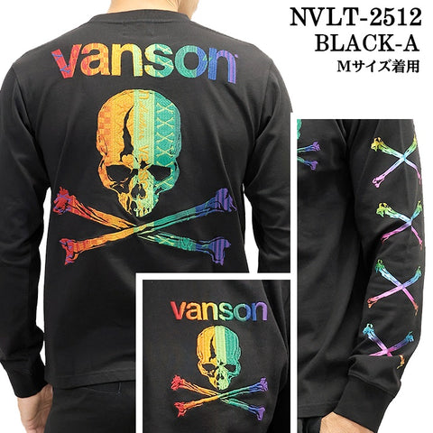 VANSON TEE L/S T-SHIRT バンソン 天竺 ロンT 長袖Tシャツ メンズ nvlt-2512