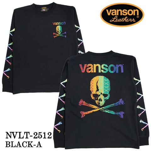 VANSON TEE L/S T-SHIRT バンソン 天竺 ロンT 長袖Tシャツ メンズ nvlt-2512