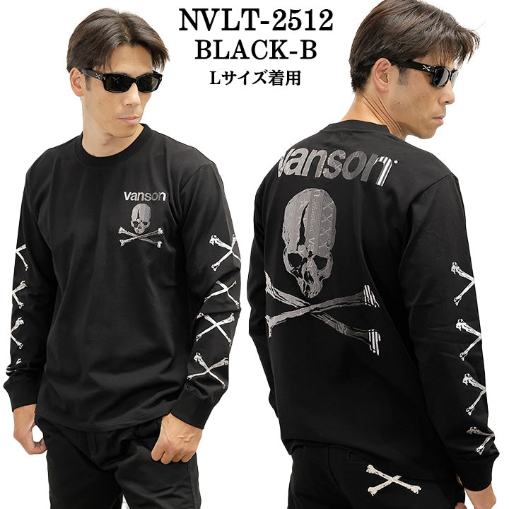 VANSON TEE L/S T-SHIRT バンソン 天竺 ロンT 長袖Tシャツ メンズ nvlt-2512