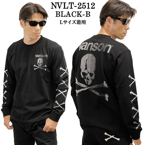 VANSON TEE L/S T-SHIRT バンソン 天竺 ロンT 長袖Tシャツ メンズ nvlt-2512