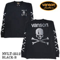 VANSON TEE L/S T-SHIRT バンソン 天竺 ロンT 長袖Tシャツ メンズ nvlt-2512