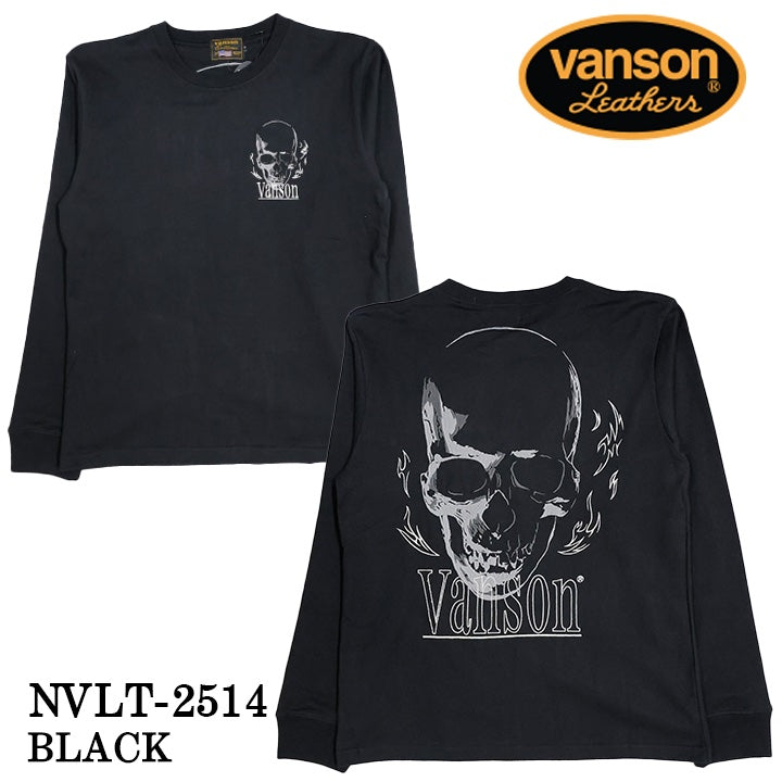 VANSON TEE L/S T-SHIRT バンソン 天竺 ロンT 長袖Tシャツ メンズ nvlt-2514