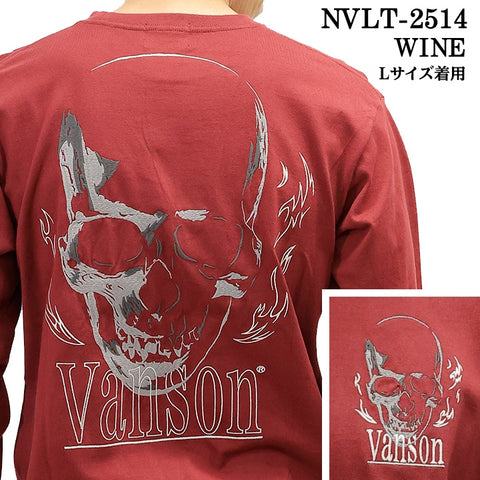 VANSON TEE L/S T-SHIRT バンソン 天竺 ロンT 長袖Tシャツ メンズ nvlt-2514
