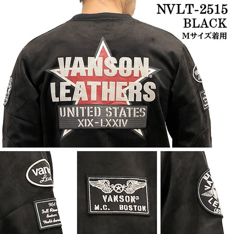 VANSON TEE PLATING CREW NECK PULLOVER T-SHIRT バンソン 起毛プレーティング プルオーバー Tシャツ nvlt-2515