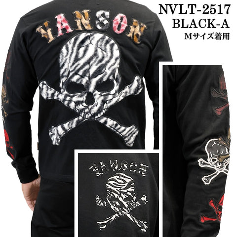 VANSON TEE L/S T-SHIRT バンソン 天竺 ロンT 長袖 Tシャツ メンズ nvlt-2517